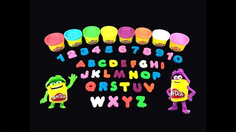 Play Doh Numbers, Letters 'n Fun Learn Letters Numbers & Colors - YouTube