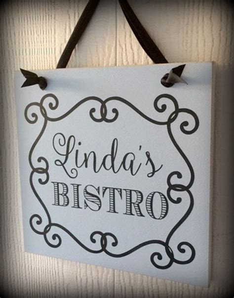 Bistro Sign, Personalized Bistro Sign, Kitchen Decor, Bistro Decor, Chef Decor, Cooking Decor ...