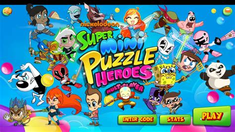 Nickelodeon - Super Mini Puzzle Heroes - Hard Mode - YouTube