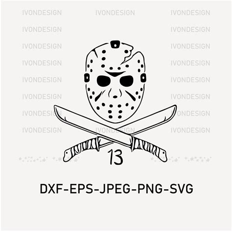 Jason Voorhees SVG, Friday the 13th Svg, Horror Svg File - Etsy