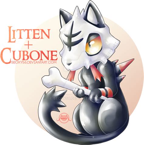 Download Cubone Alola Form - Pokemon Fusion Litten Cubone - Full Size PNG Image - PNGkit