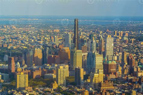 Cityscape of downtown Brooklyn skyline from Manhattan New York City 24311938 Stock Photo at Vecteezy