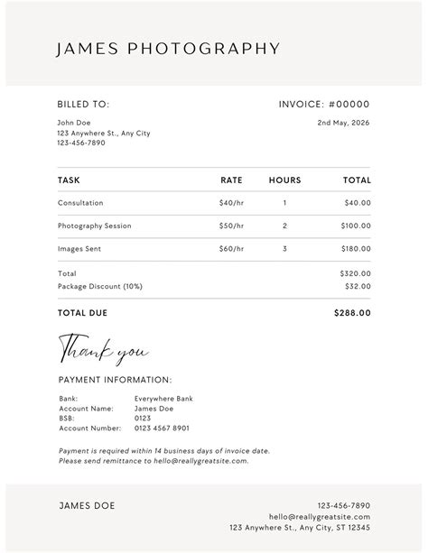 Invoice Template-printable Invoice Template-business Invoice Template-invoice Template Download ...