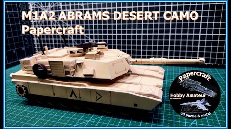 M1A2 Abrams Tank Desert Storm PAPERCRAFT - YouTube