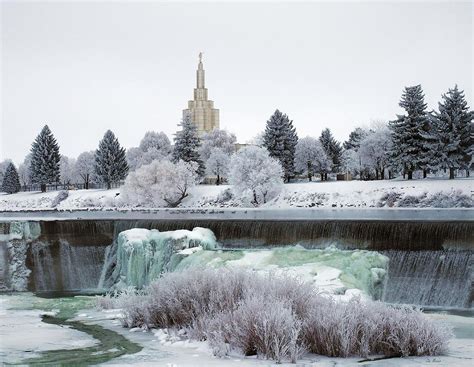 Winter at the Temple Photograph by Jim Moser - Pixels