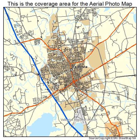 Aerial Photography Map of Valdosta, GA Georgia