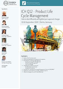 ICH Q12 - Product Life Cycle Management - ECA Academy