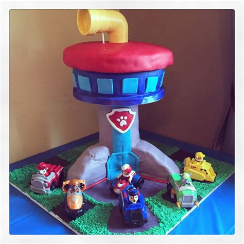 Paw Patrol Look Out Tower Cake - CakeCentral.com