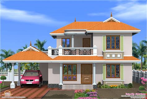 4 Bedroom Kerala model house design - Kerala home design and floor plans