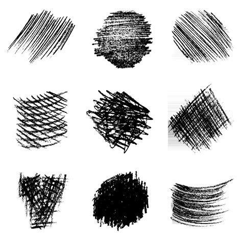 Vector set of pencil hatching 1 2744450 Vector Art at Vecteezy