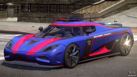 Koenigsegg Agera Police V1.0 for GTA 4