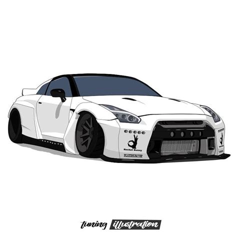 Car Illustrations ️ di Instagram "Here is my last project that i have done for @blazn_gtr ️ ...