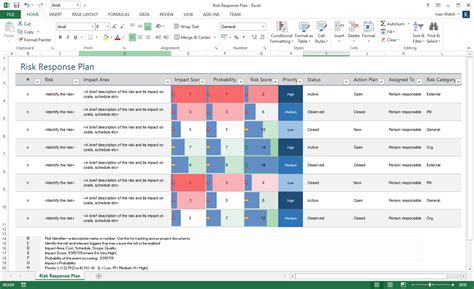 Risk Register Template Excel / Project Tracking with Master Excel Project Manager - Free ...