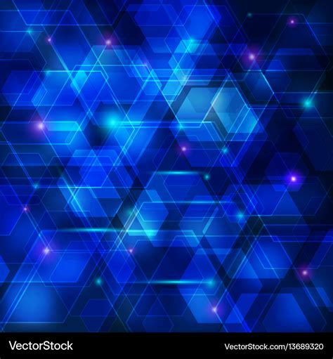 Blue abstract techno background Royalty Free Vector Image