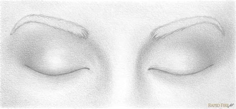 How to Draw Closed Eyes | RapidFireArt