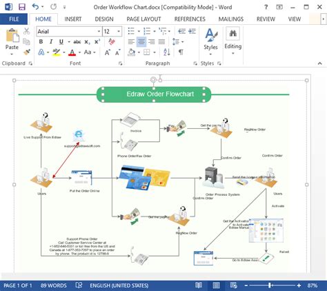 Simple Guide on Creating a Workflow Diagram for Word