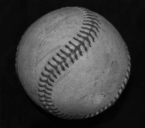 Black And White Baseball by Rob Hans