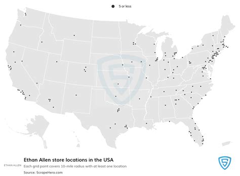 Number of Ethan Allen locations in the USA in 2024 | ScrapeHero