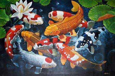 > PECES > | Ikan koi, Seni, Gambar 3d