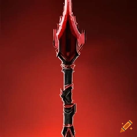 Crimson colored arrow