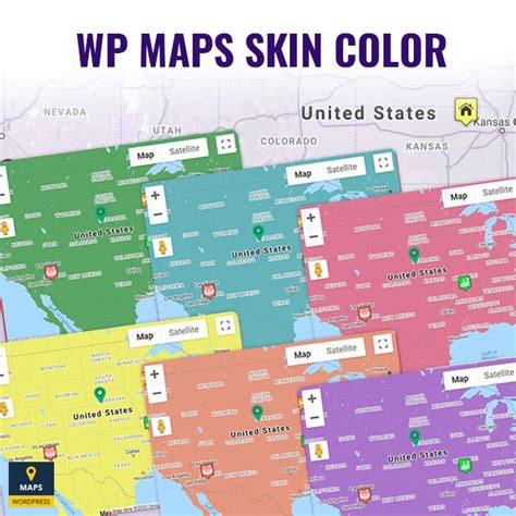 Custom Map Colors for Google Maps - WP Maps Pro