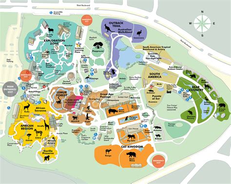 Zoo Map Layout