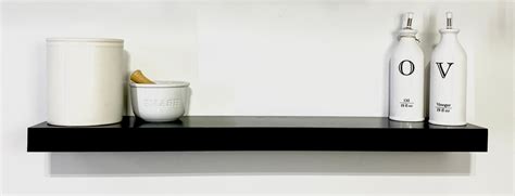 Black Floating Shelves Floating Shelf Black Modern Floating - Etsy