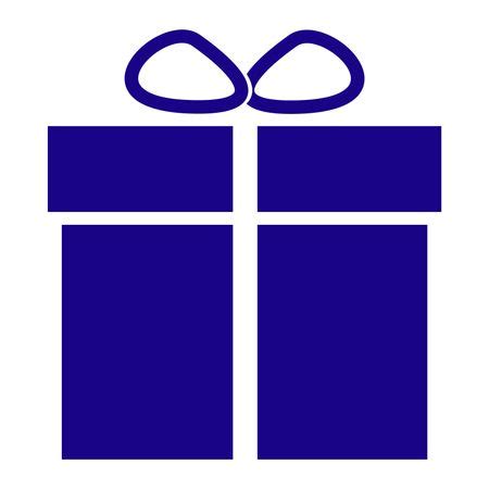 Vector Illustration of Blue Gift Box Icon | Freestock icons