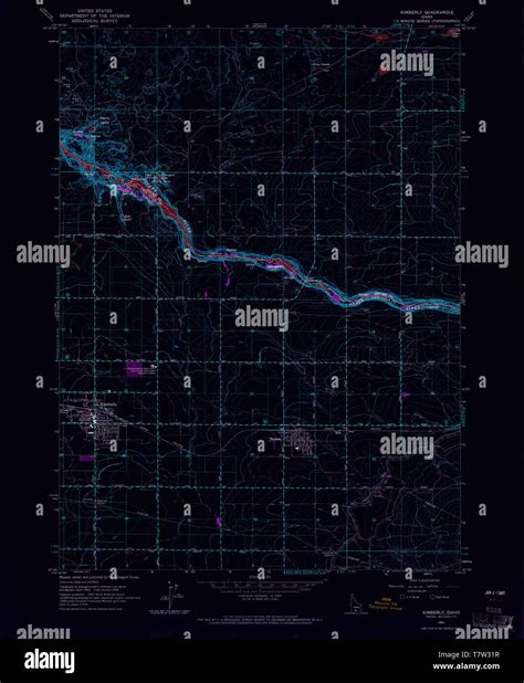 Kimberly idaho map hi-res stock photography and images - Alamy