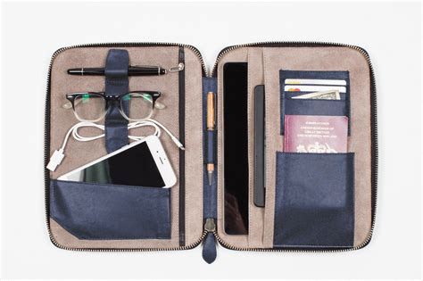 Travel Wallet Organizer - Deep Blue (5 sizes) - Lorton & Horn