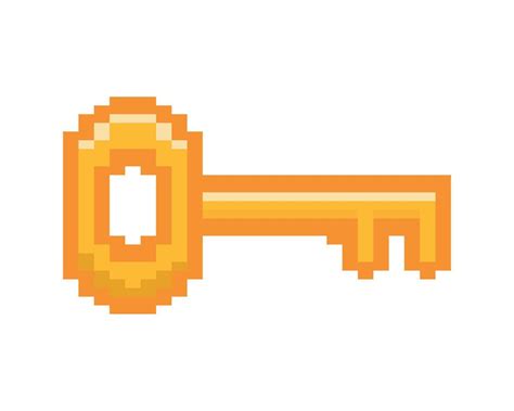 pixel old key for games 10463909 Vector Art at Vecteezy