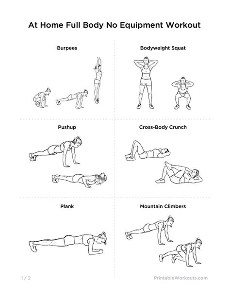 Exercise Routines: Exercise Routines No Equipment