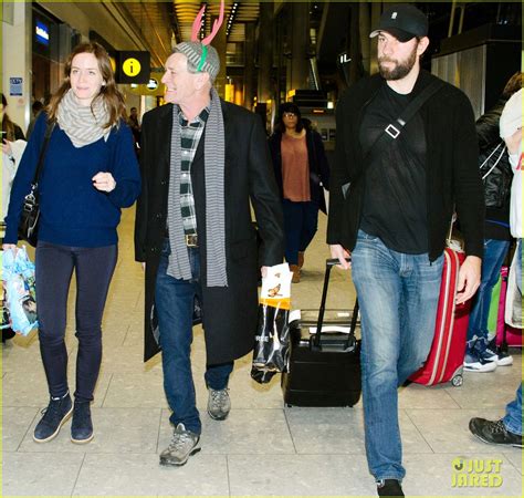 Emily Blunt's Dad Wears Reindeer Ears at the Airport!: Photo 3537783 ...