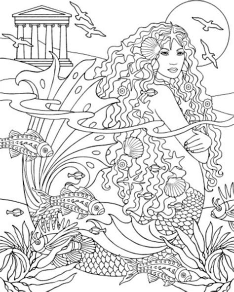 Mermaid #147233 (Characters) – Free Printable Coloring Pages