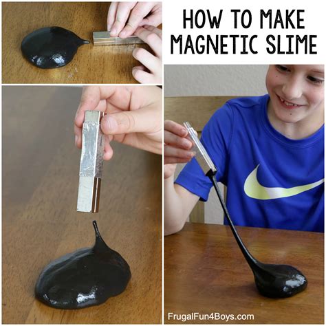 How to Make Magnetic Slime - Frugal Fun For Boys and Girls