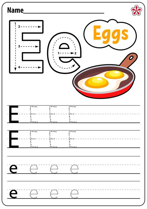 Letter E Worksheets For Kindergarten and Preschool. TeachersMag.com