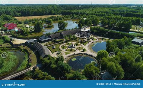 Amusement Park in Leba Park Rozrywki Leba Park Aerial View Poland Stock ...