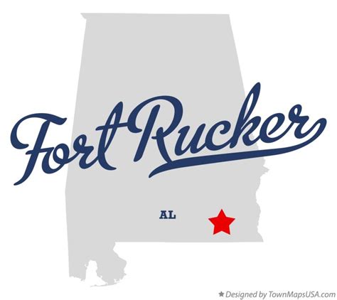 Map of Fort Rucker, AL, Alabama