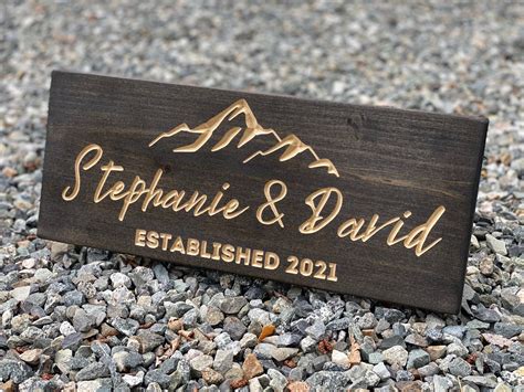 Custom Wedding Wood Sign Personalized Made in Alaska Rustic - Etsy