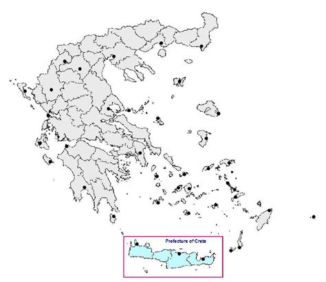 Map of commercial Greek airports highlighting Crete. | Download Scientific Diagram