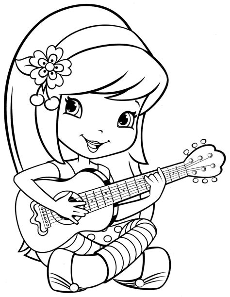 Cartoon Girl Coloring Pages at GetDrawings | Free download