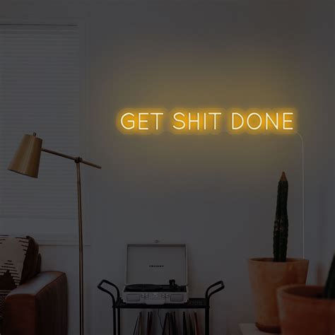 Start your day right by lighting up this neon sign. Hang it in your bedroom or home office ...