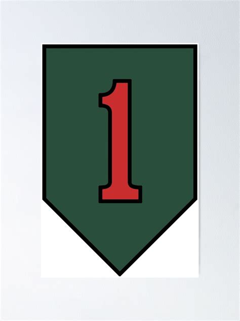 ""The Big Red One" 1st Infantry Division Insignia" Poster by ruiazevedo ...