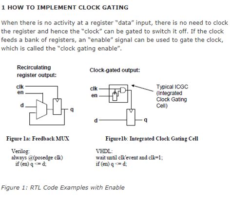 How to implement Clock Gating Style RTL into synthesis? | SolveForum | S2