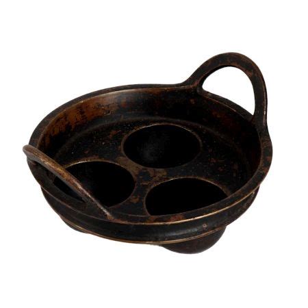 Elegant Black Cooking Pot from South India