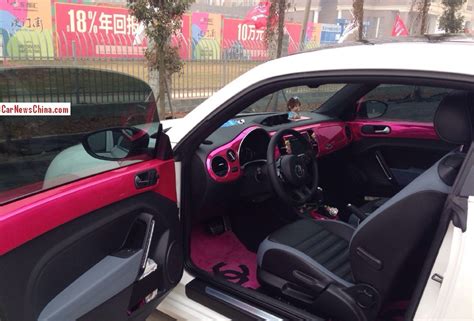 Volkswagen Beetle is Pink Inside in China - CarNewsChina.com