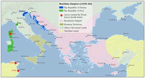 The Maritime Republics of Venice, Genoa, and Pisa