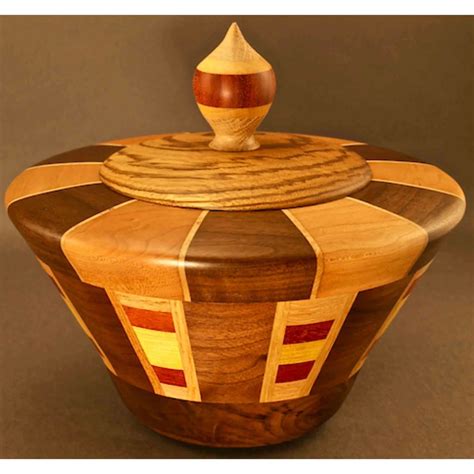 Winchester Woodworks Lidded Urn Small 1314, Artistic Artisan Wood Turned Urns-Vessels ...