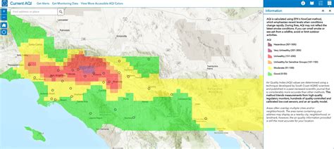 California air quality map - imality