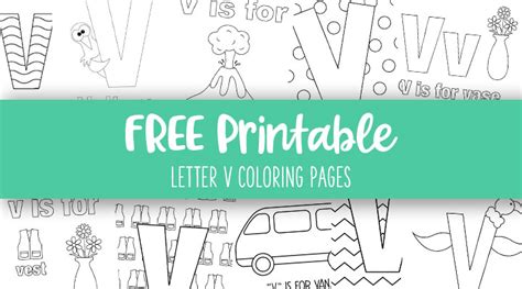 Letter V Coloring Pages - 15 FREE Pages | Printabulls